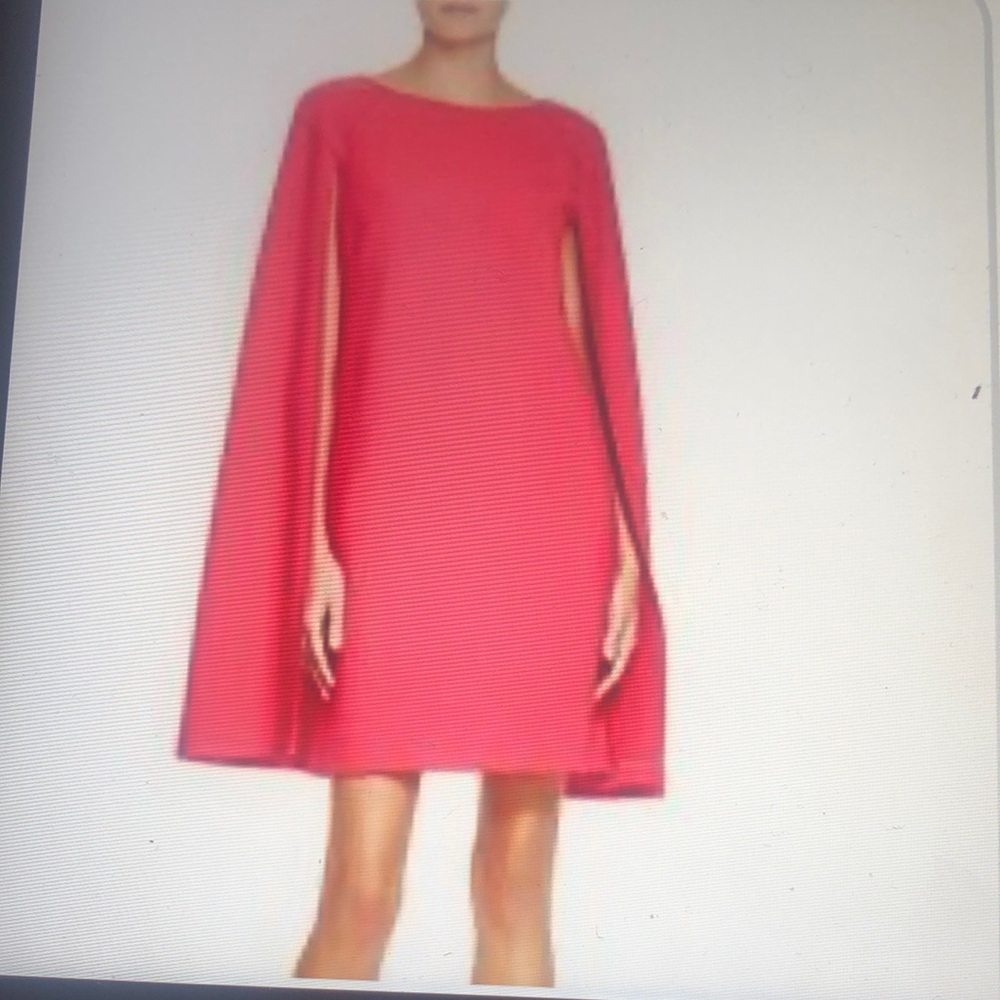 Trina Turk Gizela Pink Cape Dress